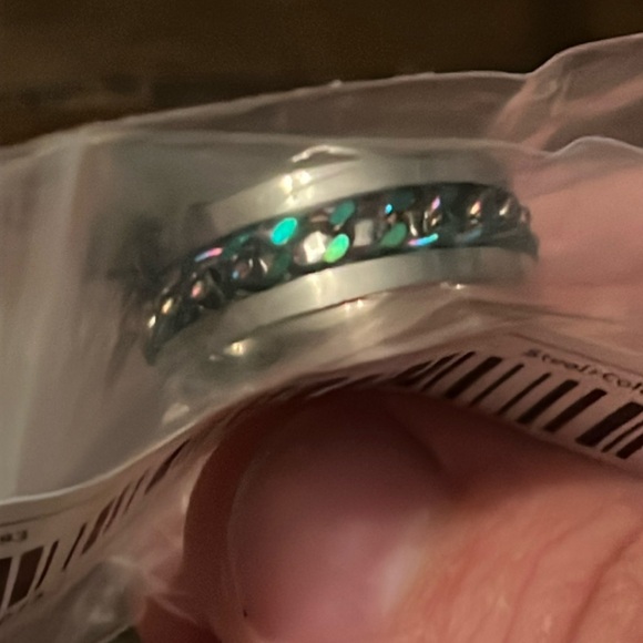 NWT Men's Stainless Steel Chain Spinner Ring - Picture 5 of 7